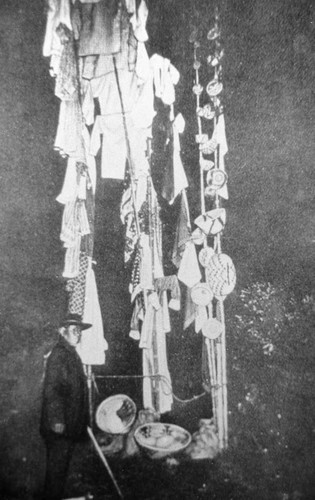 Clothing and baskets for burning ceremony