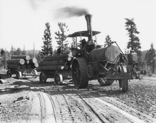 Logging tractor