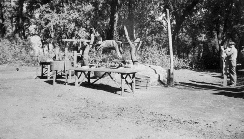 Barbeque on set of Robin Hood