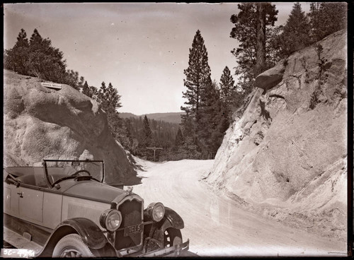 1920's Buick in mountains