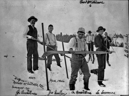 Ski racers at LaPorte Cal