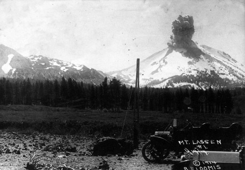 1st View of Lassen Eruption