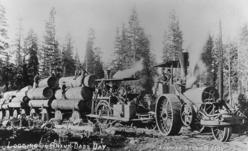 Logging with a tractor