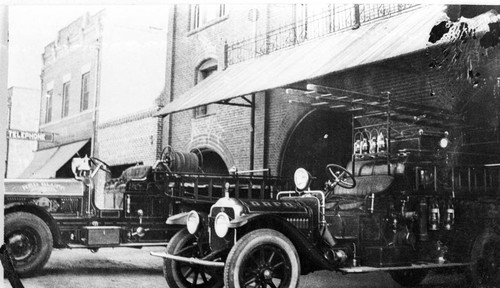 Red Bluff Fire dept. and fire trucks