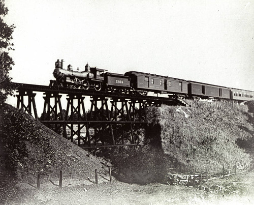 Train on a Trestle