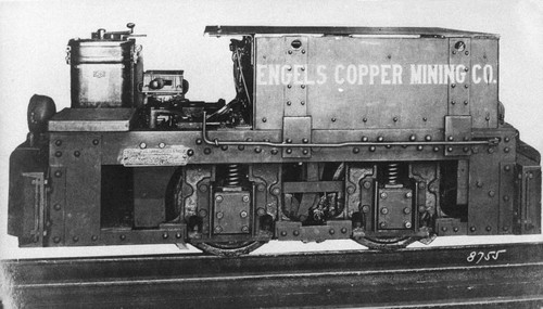 Engels Copper Mining electric locomotive
