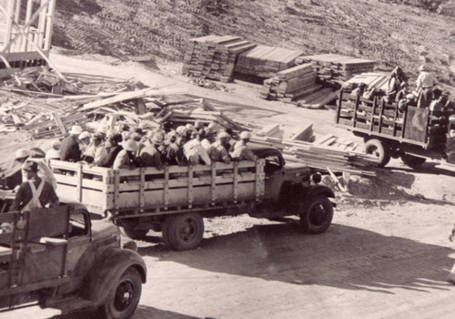 Workers at Shasta Dam