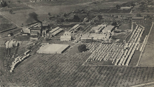 Aerial view of Diamond Match Company