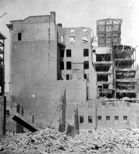 City of Paris Department Store Building in Ruins After 1906 Earthquake