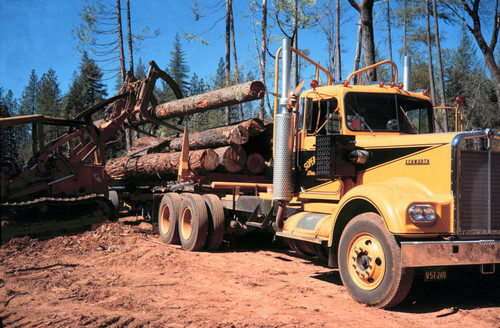 Loading logging truck--Soper-Wheeler Company