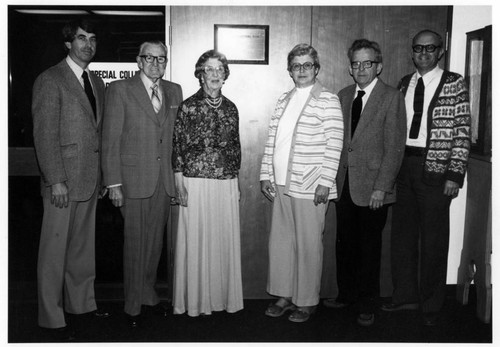 Dedication of Special Collections Department