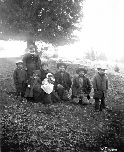 Indian family at Bloomer Hill Cemetery