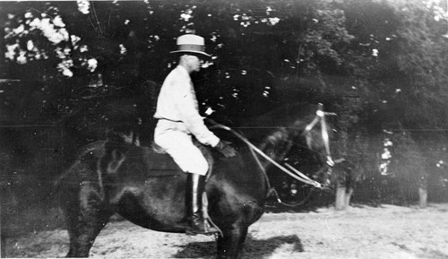 Dr. Enloe on Horseback