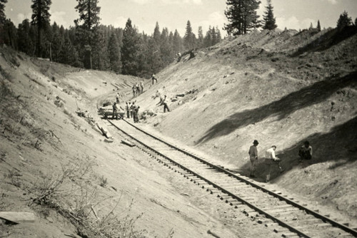 Workers Laying Tracks