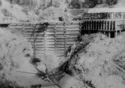 Bellevue Mine Log Dam