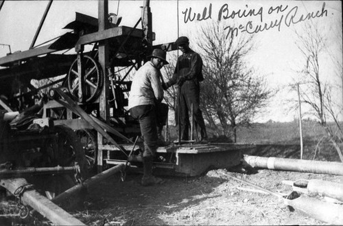 Well Drilling at McCurry Ranch