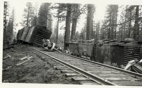 Derailed Train Car