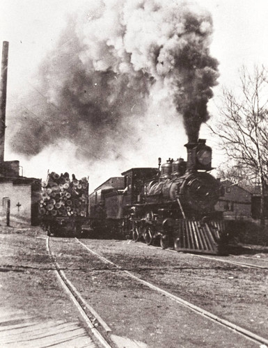 Carload of Logs on a Train at Red Bluff Railroad Yard