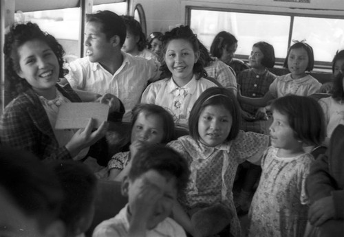 Inside Hoopa Valley School Bus