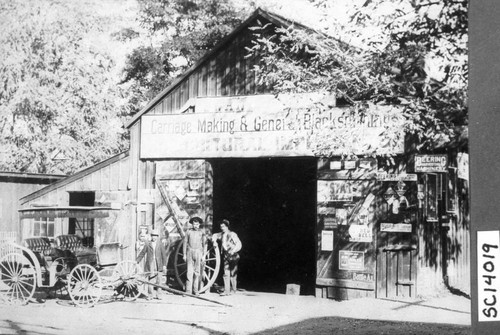 Swan's Carriage Making and General Blacksmithing Shop