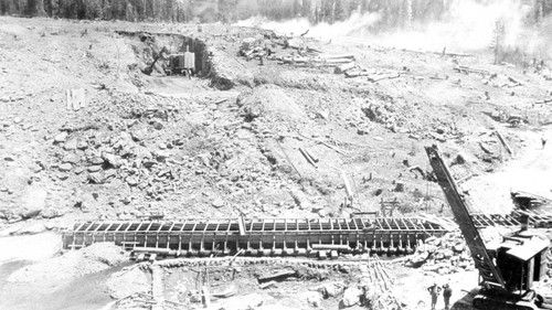 Construction of Bucks Dam