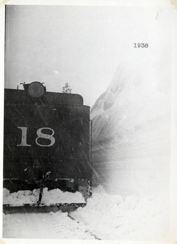 Railroad Car in Snow