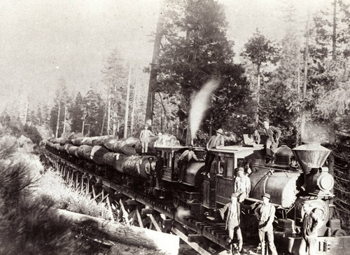 Logging Train on Trestle