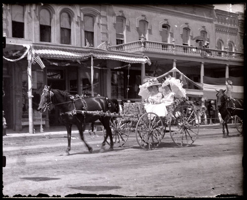 Decorated Carriage in Fourth of July Parade