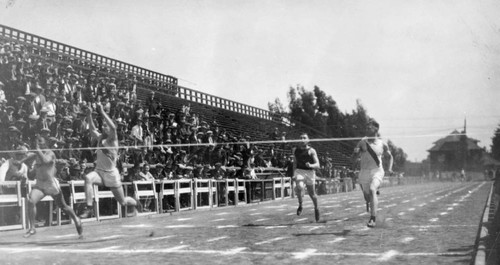 Chico State Normal School Track Team in a Race