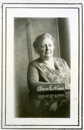 Portrait of Clara E. Kaps