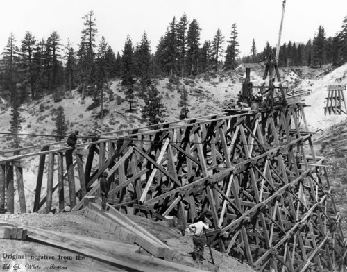 Construction on Willow Creek Bridge