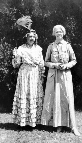 Alice Anderson and Anne Barney in costume