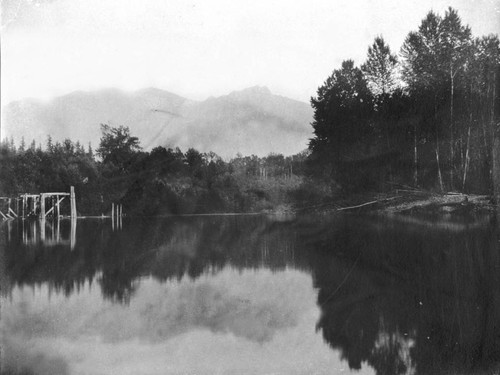 Railroad construction on Feather River