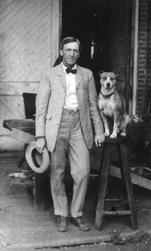 William Spring and dog