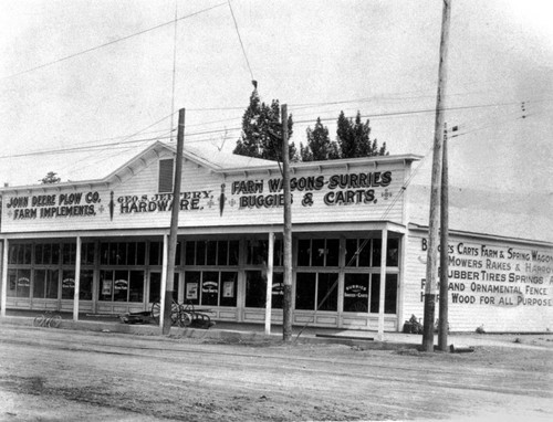 Geo. S. Jeffery Hardware Store, Chico, Calif