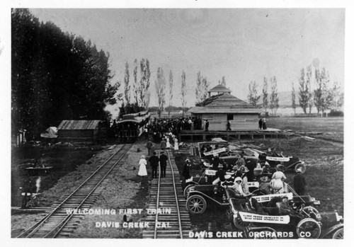 First Train in Davis Creek, CA