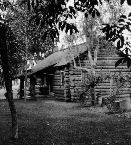 Diamond Match Company : log cabin for Camp Fire Girls, Chico