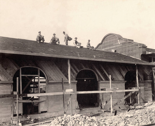 Western Pacific Depot under construction