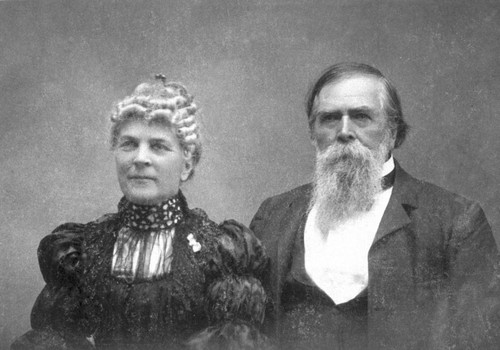 Portrait of John and Annie Bidwell taken January 1897