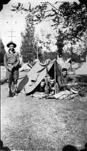 Militamen in a Tent