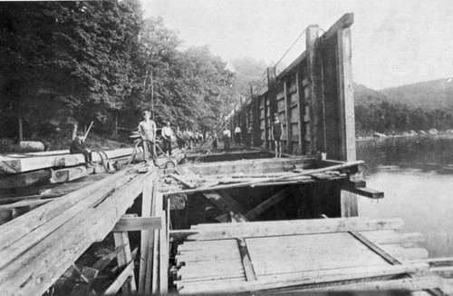 Launching a flatboat