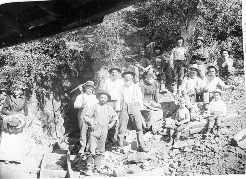 Lower tunnel at Quartz Hill Mine