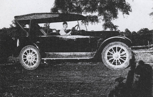 Clarke Camper at the wheel of the Nash 4