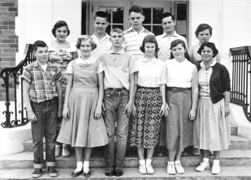 Grand Island School class portrait