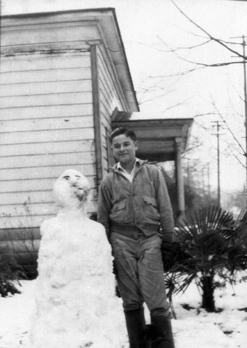 Edward and snowman