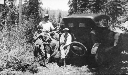 George Petersen and Women with Car