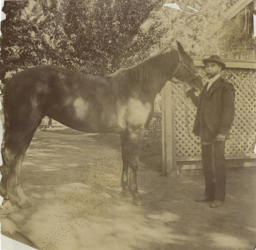 Dr. Stansbury and Jenny (horse)