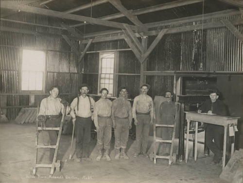 Mine Workers in Bullion Room at Mammoth Smelter