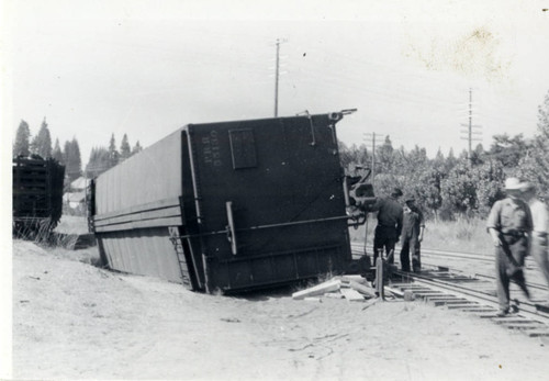 Derailed Box Car