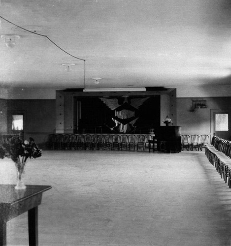 Diamond Match Homes : Dancing Floor in the Recreation Hall, Chico, California